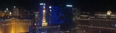 The view from the High Roller observation wheel at the Linq.